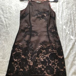 Black Floral Lace Boutique Dress